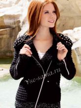 Жакет в байкерском стиле, фото