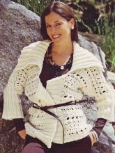 Жакет с большим воротником