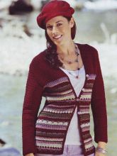 Жакет с полосатым узором