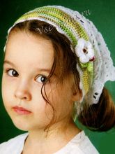 Ажурная косынка крючком