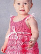 Ажурное платье с двойным подолом