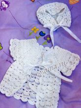 Ажурный комплект для новорожденного