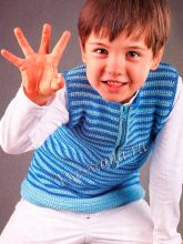 Безрукавка в полоску