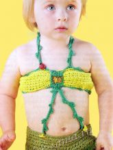 Вязаный купальник для девочки