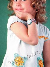 Декорирование бирюзового топа