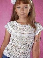 Детский белый топ, фото