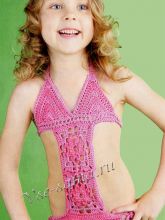 розовый купальник для девочки