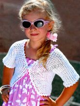 Детское ажурное болеро крючком