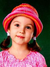 Яркая панама крючком