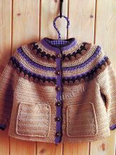 Жакет и шарф - Исландский мотив