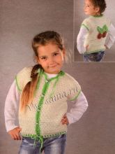 Жилет вишенки