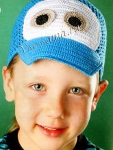 Кепка крючком Машинка