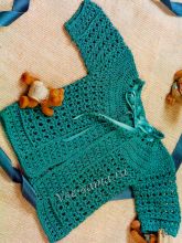 Кофточка - бирюзовая волна