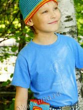 Комплект крючком Супермен - шапочка и сумочка