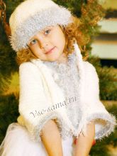 Костюм Снегурочки крючком