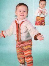 Костюм с узором волны