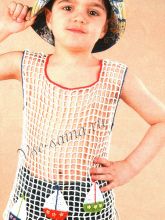 Майка-сетка с корабликами, фото