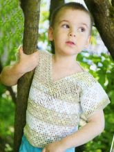 Меланжевая футболка крючком