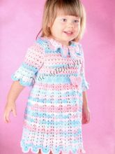 Платье из секционно окрашенной пряжи