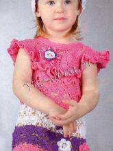 Платье с круглой кокеткой и панама