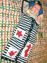 Покрывало-конверт с морскими животными