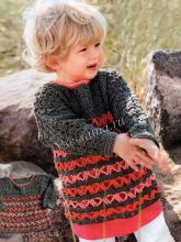 Пуловер цветов хаки, розового и кораллового, фото