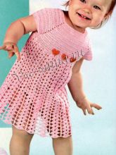 Розовое платье с сердечками