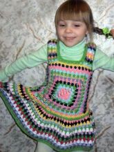 Сарафан из квадратных мотивов