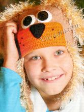 Шапка крючком Дружок