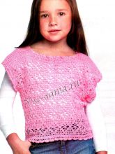 Топ крючком для девочки