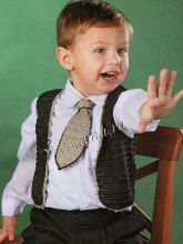 Жилет и галстук крючком