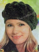 Берет с накладной аппликацией, фото