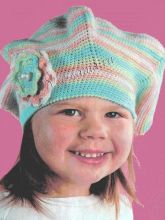 Беретик с цветком