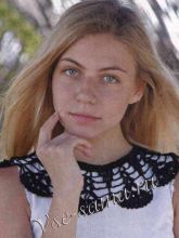 Черный воротничок крючком, фото