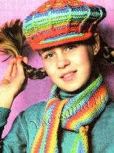 Кепка, шарф - Ярко и задорно