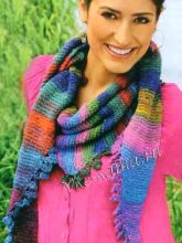 Косынка Осенняя радуга, фото