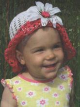 Панама для девочки крючком