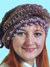 Пестрая шерстяная шапочка, фото