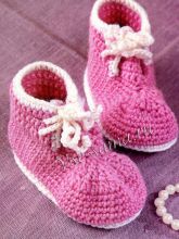 Пинетки розовые кеды