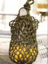 Сетчатая сумка крючком