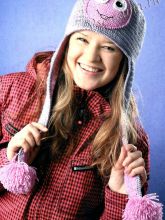 Шапка крючком Смайлик