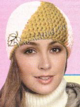 Шапочка двухцветная, фото