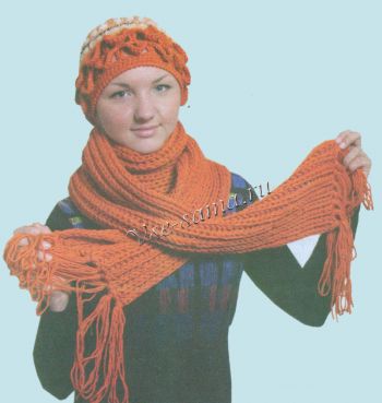 Шапка и длинный шарф