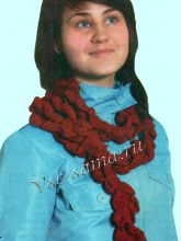 Шарф с воланами