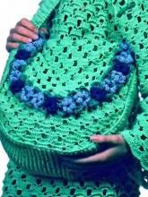 Сумка с фиалками