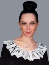 Воротник крючком Звездные дорожки