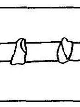 Шов «вытянутый стежок с прикрепами»