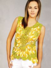 Яркая меланжевая кофточка, фото