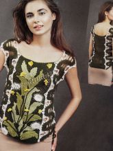 Выкройка майки и схемы для вязания элементов, фото