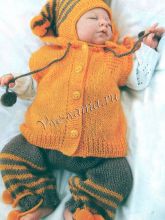 Комплект - жилет, штанишки, шапочка, фото